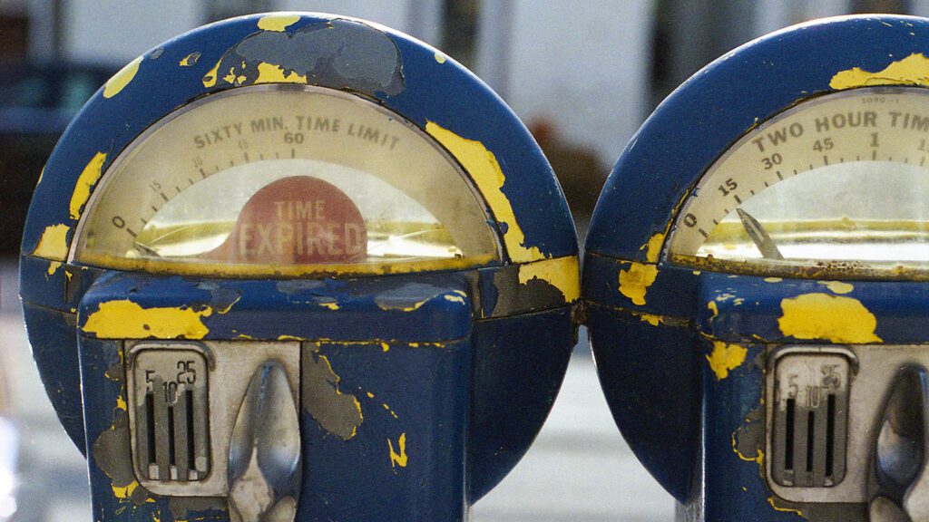 Expired parking meter