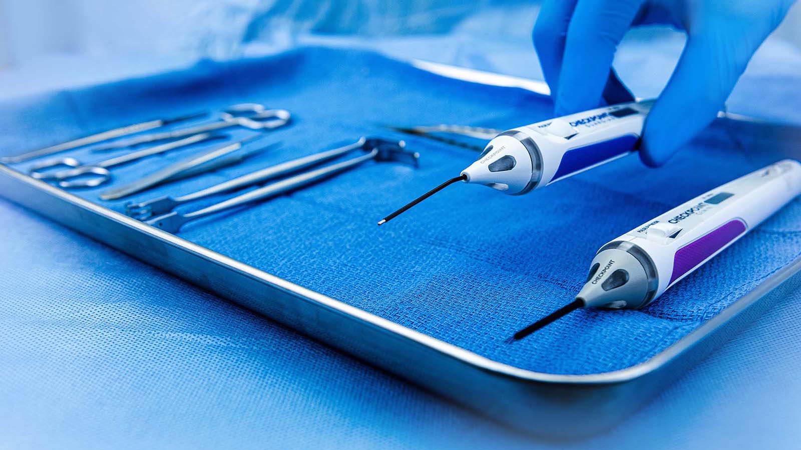 Dental equipment on tray