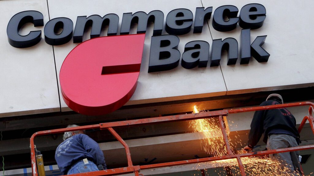 Commerce Bank under construction