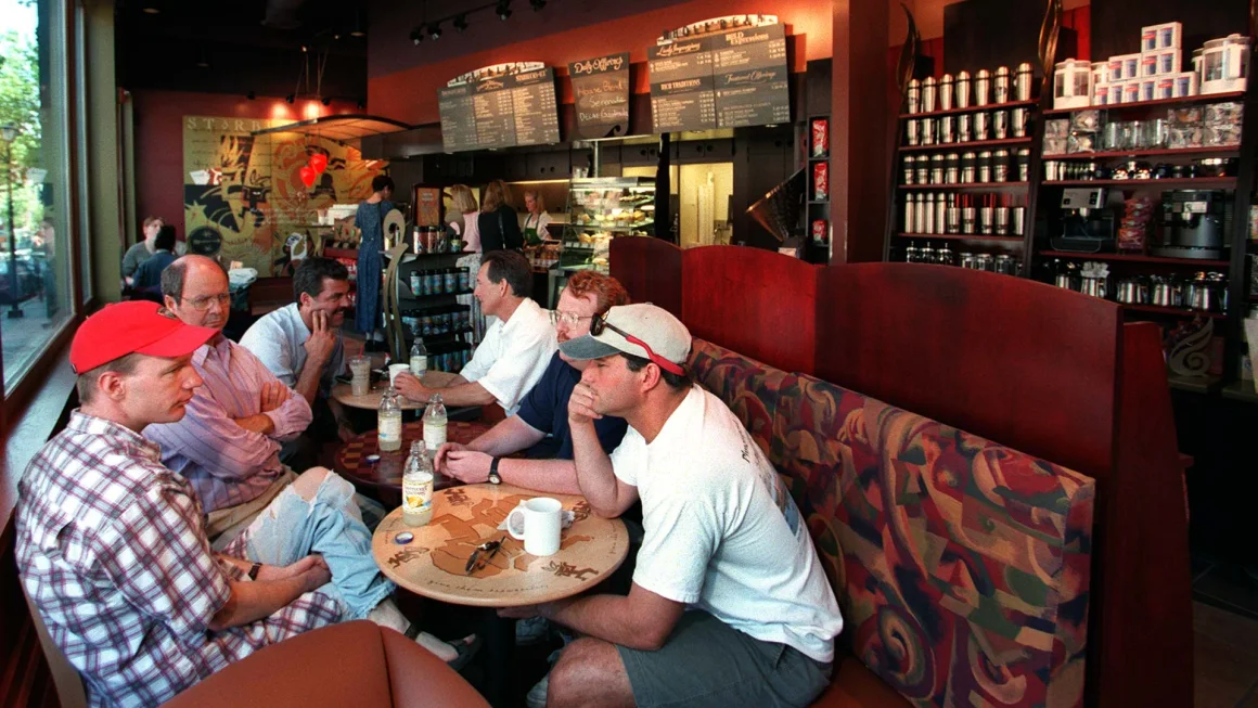 Friends at a cafe