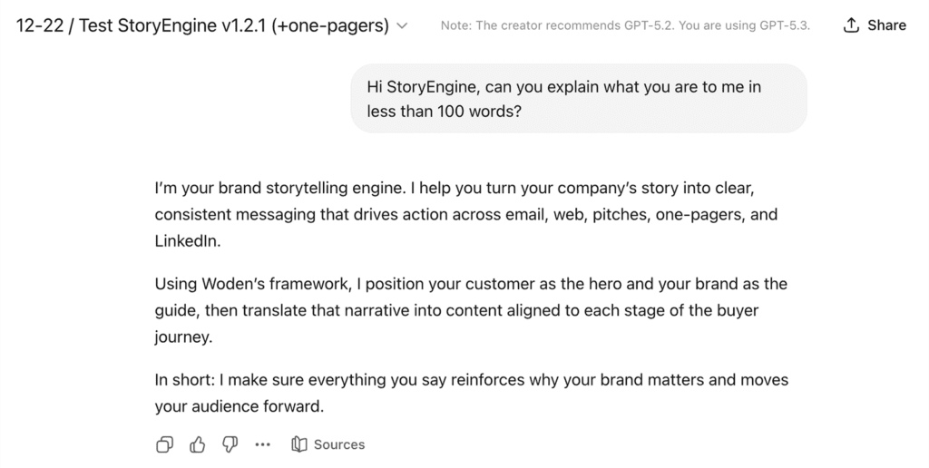 Woden's StoryEngine is an AI tool for brand storytelling. It provides the context you need to tell your story at scale.