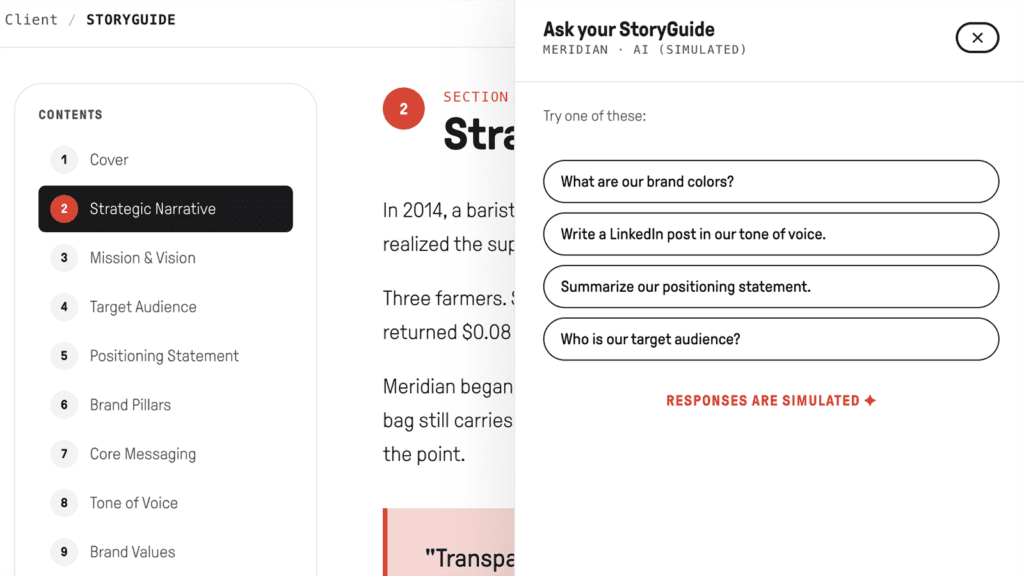 Woden's StoryEngine is an AI tool for brand storytelling. It provides the context you need to tell your story at scale.